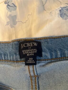 J. Crew Essential Straight Jeans in Light Blue -